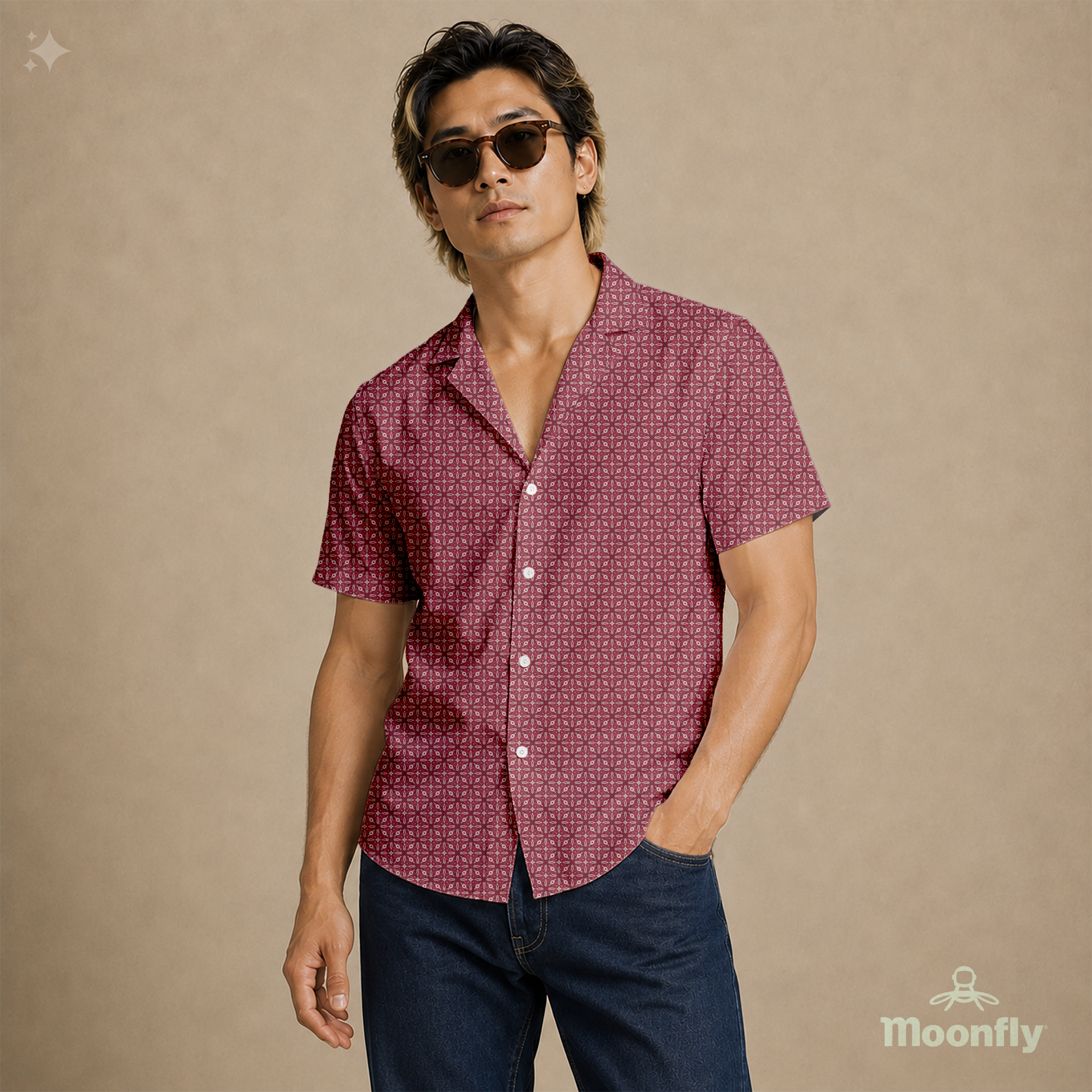 Moonfly Hawaiian Shirt #123