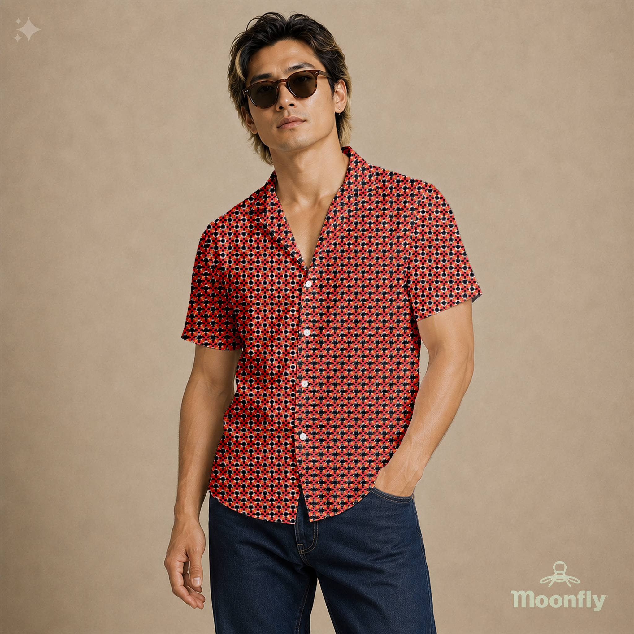 Moonfly Hawaiian Shirt #44